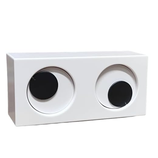 Novelty Rotating Eyes Desktop Alarm Clock Fun Looking Time Tracker
