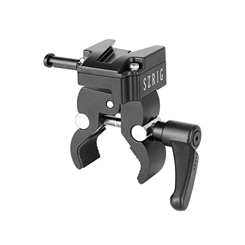 Image of Crab Clamp with Universal V-Lock Mount Quick Release Adapter for DSLR Camera Battery Accessory