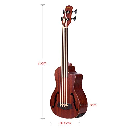 Ukulélé Ukulélé 30 Pouces Pan Coupé U-bass En Bois Électrique Basse Acoustique Ukulélé Ukelele Intégré Eq Tuner Avec… - Les Beatles, Paul McCartney, John Lennon, RIngo Starr, George Harrison Ukulélé Ukulélé 30 Pouces Pan Coupé U-bass En Bois Électrique Basse Acoustique Ukulélé Ukelele Intégré Eq Tuner Avec… – Image 3