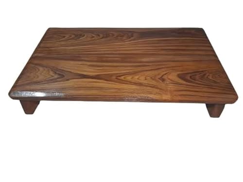 Image of Sheesham Wood Step Stool for Adults - Solid Wooden One Step Stool for Seniors, Bed, Kitchen & Bathroom | Non-Slip Mat | No Assembly Required | Premium Finish