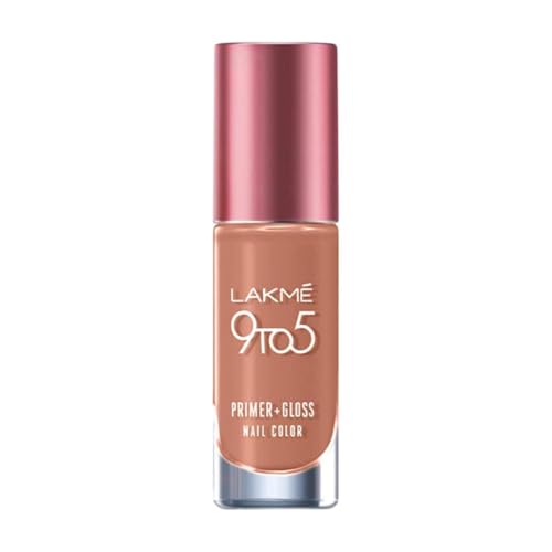 LAKMÉ 9 To 5 P+G Glossy Finish Nail – Staycation Nude, 6 Ml