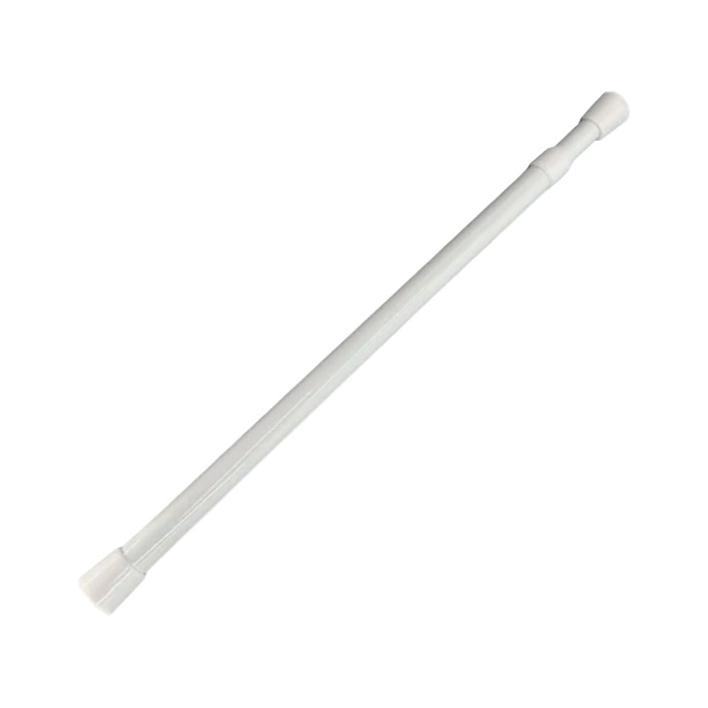No Drill Extendable Curtain Poles Adjustable Tension Rod Shower Rail Curtain Pole White for DIY Projects Kitchen Bathroom Bookshelf Wardrobe Cupboard Window (40cm-70cm/15.75in-27.56in)