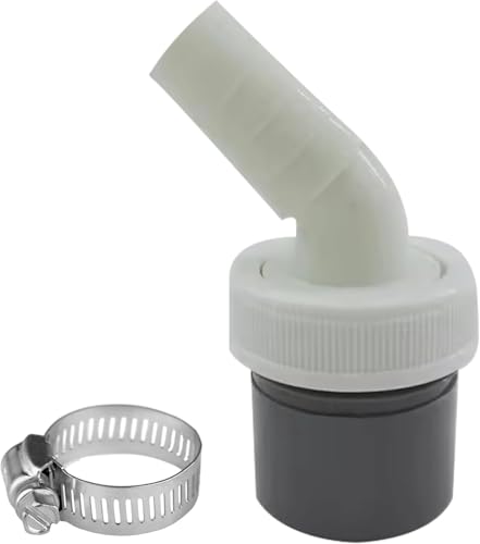 Waschmaschine Abfluss Adapter Einzelkopf Waschmaschine Ablauf Adapter mit Abgang für Rohr Ø40 mm und Eingang Ø18-23 mm für Waschmaschine Geschirrspüler Trockner Gartenschläuche