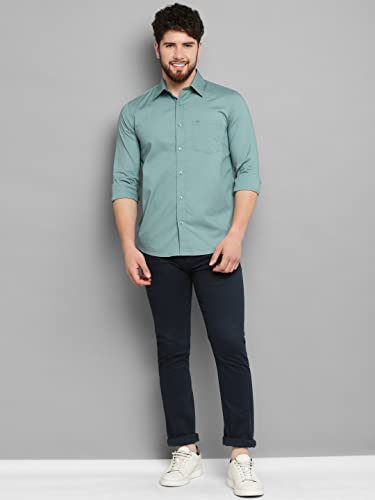 Image of Allen Cooper Solid Shirts for Men - 100% Cotton Comfort Fit Casual and Formal Shirt - Breathable, Soft, Classic Style (Multiple Colors)