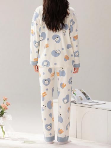 Image of LITZO Womens Korean Night Dress || Pyjama Set ||Korean Nightsuit || Women Nightwear ||Round Neck Half Sleeve Nightsuit || Loungewear || Everyday Nightdress (L-228-233)