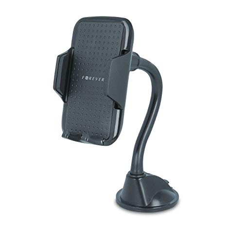 Support de téléphone portable pour voiture FOREVER, support de téléphone portable pour pare-brise, support amélioré pour voiture pour iPhone 11/MAX/XS/8/7/6/5, Samsung Galaxy S9/8/7/S9/Note 9, Google, HTC.