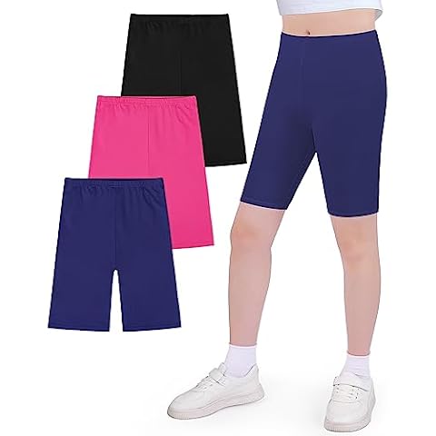 JOCMIC Girls Cotton Cycling Shorts 3 Pack Cover