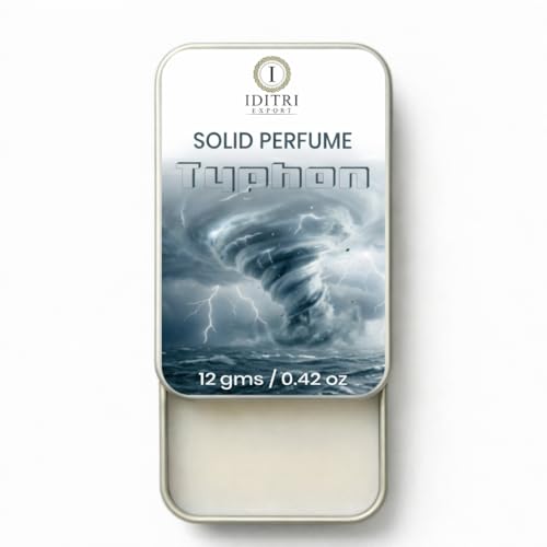 Image of Solid Perfume Typhon | English Oakmos | Alcohol Free Wax Perfume Balm, Long Lasting Pocket Fragrance Tin 12g, Non Greasy Smooth Glide, Travel Friendly Unisex | Travel Carry | Men & Women