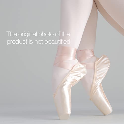 Sholing Professional Pointe Shoes Satin Ballet Dance Slipper With Ribbons Toe Pads For Womens Girls (Pink, Numeric_7) #TOP2