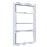 Ventana deslizante vertical para reemplazo de sótano, diseño de montaje empotrado, se abre fácilmente, ideal para gallinero o cobertizo de jardín, tamaño 60 x 103 cm