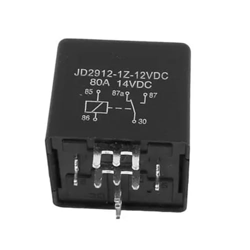 Relé de potencia de seguridad automotriz de 12V 80A y 5 pines SPDT en pack de 10 unidades
