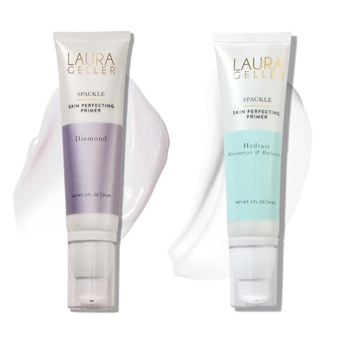 LAURA-GELLER-NEW-YORK-Spackle-Duo-Spackle-Skin-Perfecting-Super-Size-Makeup-Primer-Hydrate-Diamond-Hyaluronic-Acid-Foundation-Face-Primer LAURA GELLER NEW YORK Spackle Duo: Spackle Skin-Perfecting Super-Size Makeup Primer - Hydrate & Diamond - Hyaluronic Acid - Foundation Face Primer - Image 1