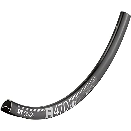 DT Swiss R 470 700c Tubeless-Ready Road Disc Rim: 24h, Black