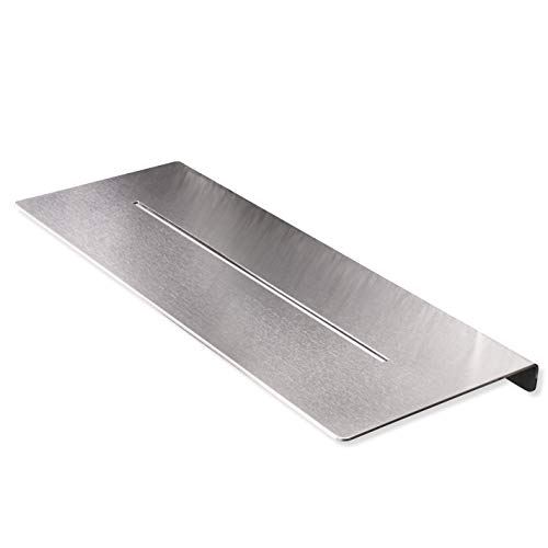 PHOS Edelstahl Design, DA300, 30 cm breite Duschablage, Edelstahl massiv, gebürstet. Für Dusche, Waschbecken & Badezimmer. Halterung Duschregal Duschkorb Badregal. Ablage für Shampoo, Duschgel, Seife Cover