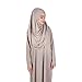 Muslim One-Piece Prayer Dress for Women,Abaya,Islamic Dress,Full lenght Hijab (Mink)