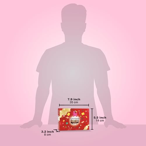 International Food Hamper | Premium Exotic Foreign Foods | Unique Hampers & Gourmet Gift for Men and Women | American Alike Retro Turkish Foods | Full-Size + Bonus Snacks (Midi Red)