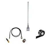 Proxicast 10 dBi 4G/LTE Omni Antenna + 10 ft SMA/N Coax Cable + Free Silicone Tape