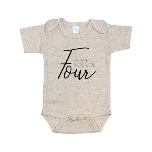 Image of Pineapple Pancake Kids And Then There Were Four Infant Bodysuit, Pregnancy Announcement