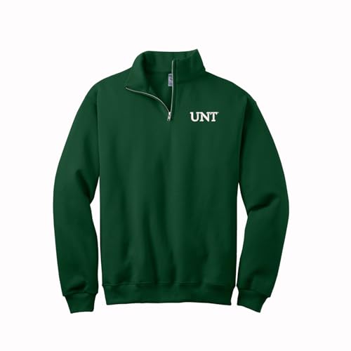 Sorority Letters Shop University of North Texas Quarter Zip Cadet Collar Sweatshirt with UNT Logo