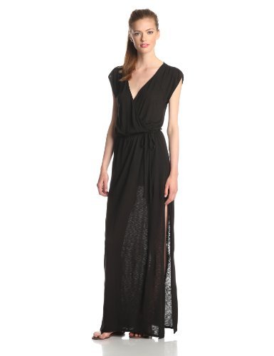 LAmade Women's Cap-Sleeve Wrap Maxi Dress