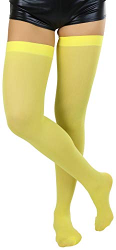 Image of ToBeInStyle Women's Nylon Thigh High Schoolgirl Opaque Stockings