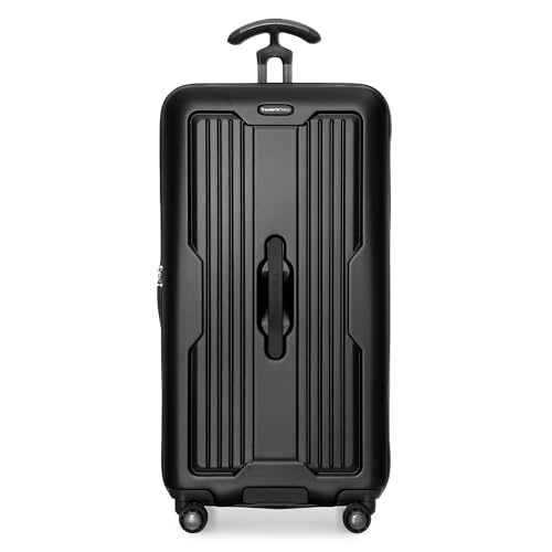 Image of Traveler's Choice Ultimax II Ultimax II Polycarbonate Hardside Luggage with Spinner Wheels, Matte Black, 31-Inch Large Trunk, Ultimax II Polycarbonate Hardside Luggage With Spinner Wheels