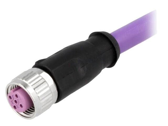 Prise mâle M12 femelle code B Profibus 4 PIN 2m droit HAR