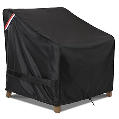 KylinLucky Patio Furniture Covers Waterproof for Chairs, Lawn Outdoor Chair Covers Fits up to 35 W x 38 D x31 H inches 1 Pack Black