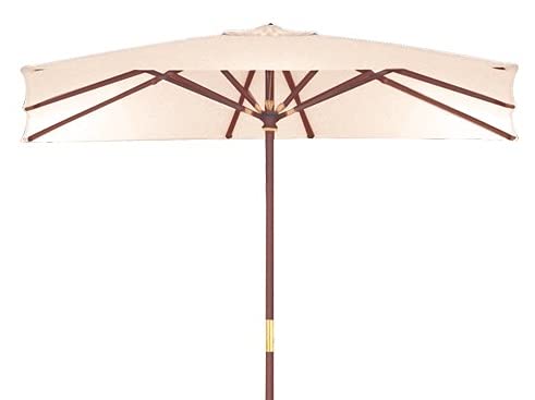 PEB Parasol en bois rectangulaire (300 x 200 cm. - poteau Ø 38 mm. - H. 300 cm)