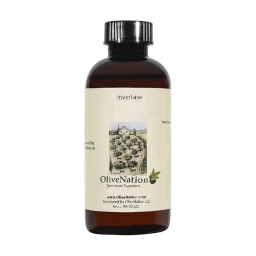 OliveNation Invertase, Natural Enzyme in Liquid Form for Candy Making, Non-GMO, Gluten Free, Kosher, Vegan - 4 ounces