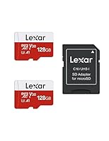 Lexar Micro SD 128 GB, Scheda Micro SD fino a 100 MB/sec(R), Scheda di Memoria microSDXC con Adattatore SD, A1, U3, C10, V30, Micro SD Card Confezione da 2