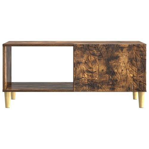 Table basse chêne fumé au design moderne et finitions en eucalyptus - 4
