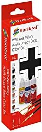 Humbrol DB9065 Acrylic Paint and Brush WWII Axis Military Colours