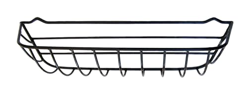 Garden Artisans 30 Inch Window Hayrack Steel Window Box PVC Coated Black