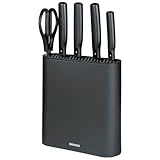 Brinox - Jogo de Facas com Suporte Cepo Inox Action 6 peças - Preto