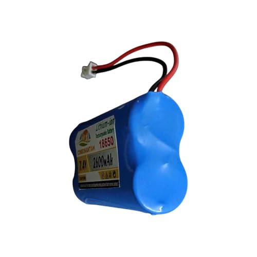 Image of 7.4 Volt Battery Pack 2600 mAH Full Capacity 18650 Lithium Ion Rechargeable Battery Pack with JST 2 Pin Jack Robotics Industrial Inbuilt 2S-3-A BMS Security. (Without BMS Card)