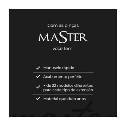 Pinça Master Diamantada 7MDN Pro Nanotecnologia Para Cílios – Alta Precisão, Durabilidade Incrível,