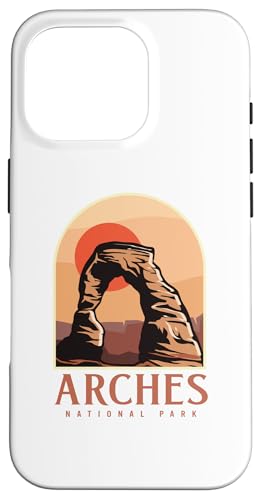 Utah Vintage Retro Hiking Camping Arches National Park �X�}�z�P�[�X iPhone 16 Pro �p