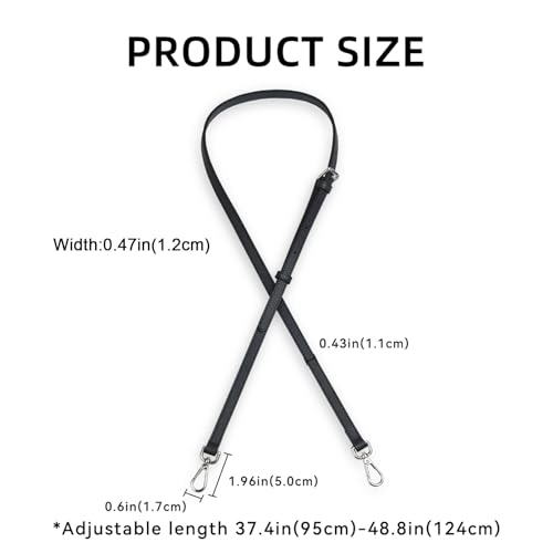Image of Jiesinlov Leather Bag Shoulder Strap Replacement Crossbody Adjustable Conversion Kit Fit for Mini Pouch