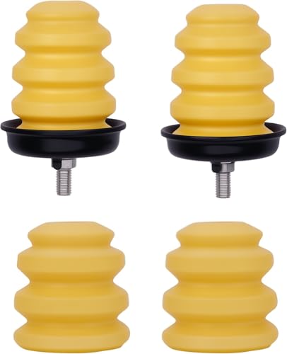 905-208 Front Lower Suspension Control Arm Bumper & 523-049 Control Rear Axle Bumper w/Nut -Bump Stops Compatible with 1999-2006 chevy Silverado 1500 GMC Sierra 1500 Replaces #15712438 ，15153958