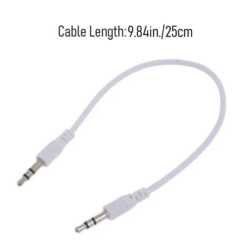 4 Pack Cable de Audio Auxiliar 3.5mm 25 cm miniatura 2