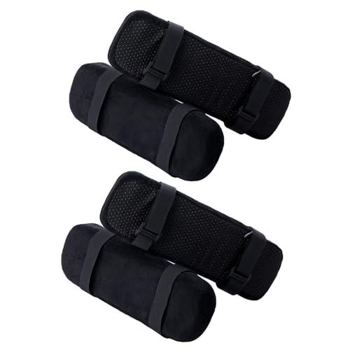 4pcs Soft Armrest Cushion Pads for Folding Chairs Comfortable Anti-slip Armrest Covers for Beach Patio Garden Seating for Elbows and Auto Use