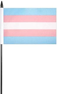 Transgender LGBT Gay Pride Celebration Waving Flag 6" x 4" inch Flag Superstore