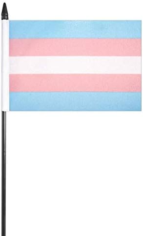 Transgender LGBT Gay Pride Celebration Waving Flag 6" x 4" inch Flag Superstore