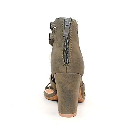 Image of Women's Chunky Heel Ankle Strap Sandals