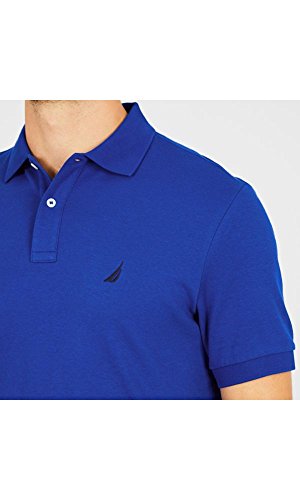 Image of Nautica Men's Classic Fit Short Sleeve Dual Tipped Collar Polo Shirt
