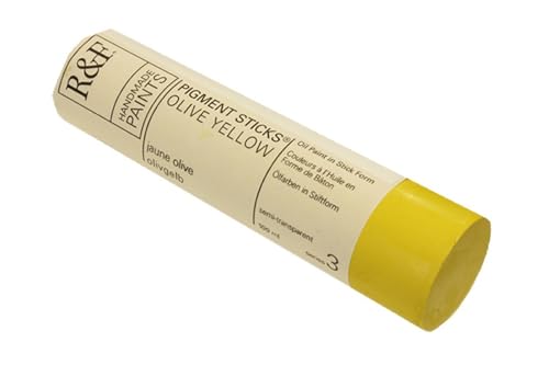 R&F Handmade Paints - Professional Oil Pigment Stick, Olive Yellow, 100 ml
