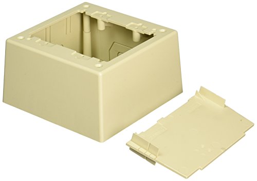 Panduit Jbp2Dei 2-Gang Deep Outlet Box, Electric Ivory #TOP7
