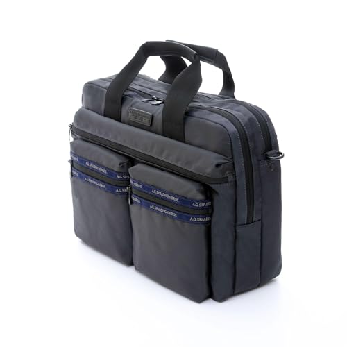  Blubox A.G. Spalding Cartella 2 Zip Mack Asfalto