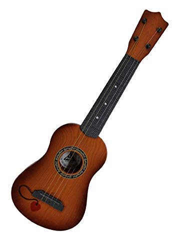 Shree Sai Traders Plastic 4-String Acoustic Guitar Learning Toy for Kids (Brown)-image-37